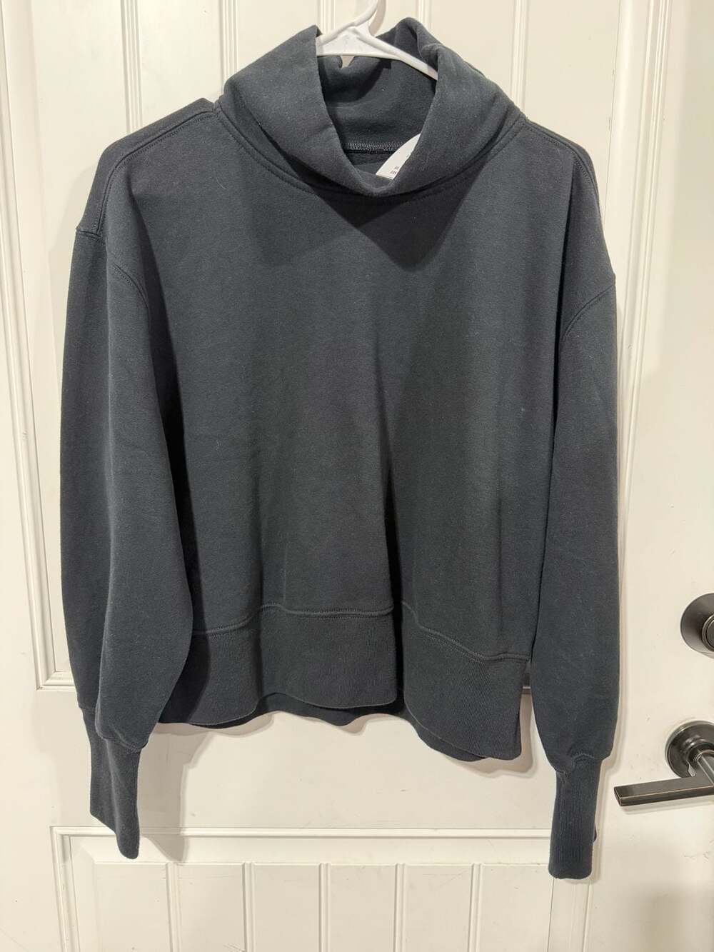 Abercrombie & Fitch Soft A&F Collection Cowl Neck Sweatshirt Size L Black